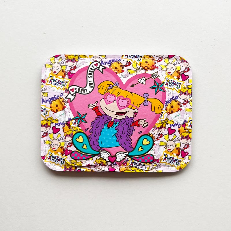 Tarjetero de cuerina Angelica Pickles