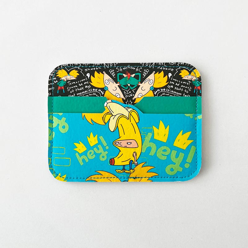 Tarjetero de cuerina Hey Arnold!