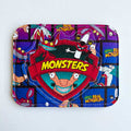 Tarjetero de cuerina Aaahh!!! Monstruos de verdad