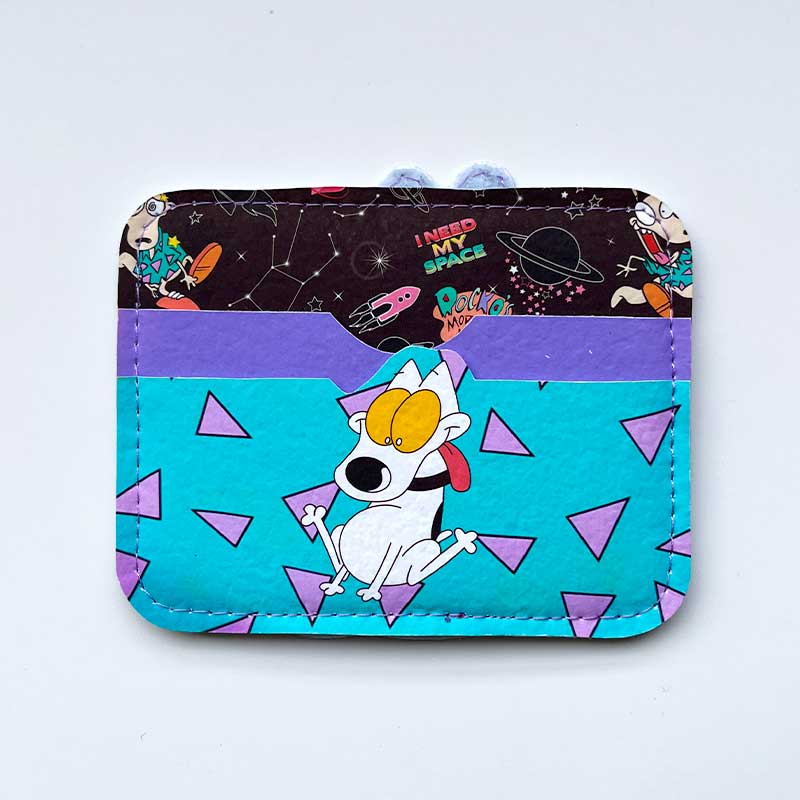 Tarjetero de cuerina La vida moderna de Rocko