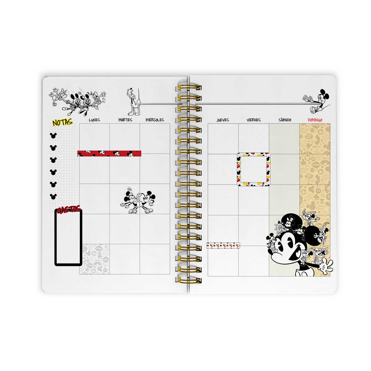 Agenda The wonderful world of Mickey Mouse A5 - Archivo Digital