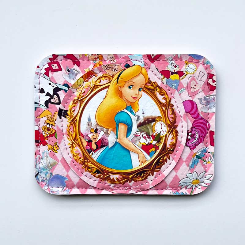 Tarjetero de cuerina Alicia