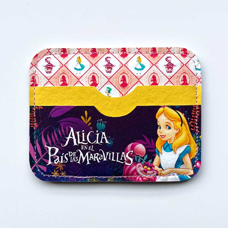Tarjetero de cuerina Alicia
