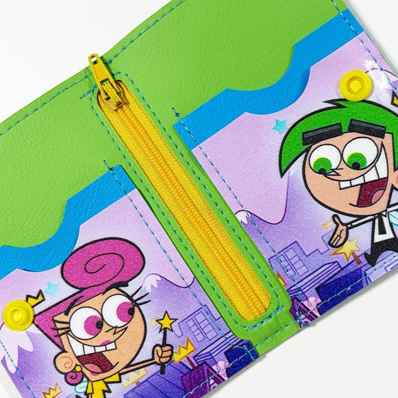 Billetera de cuerina Los Padrinos Mágicos