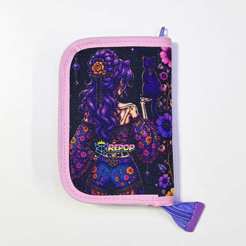Billetera con Cierre Cat Lady