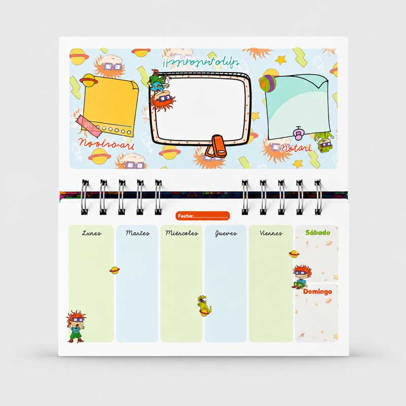 Planner semanal Carlitos Rugrats