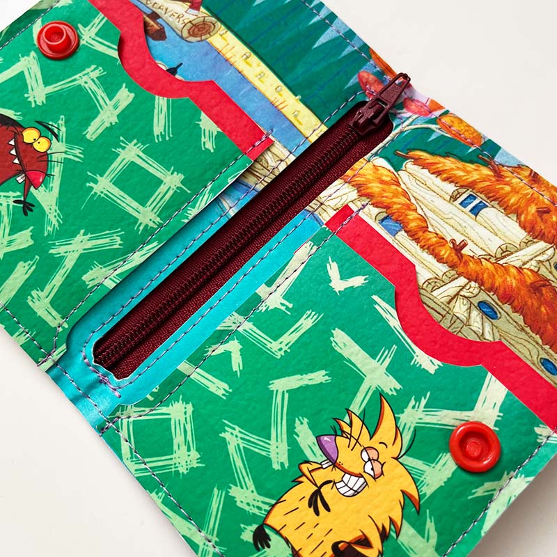 Billetera de cuerina Los castores cascarrabias