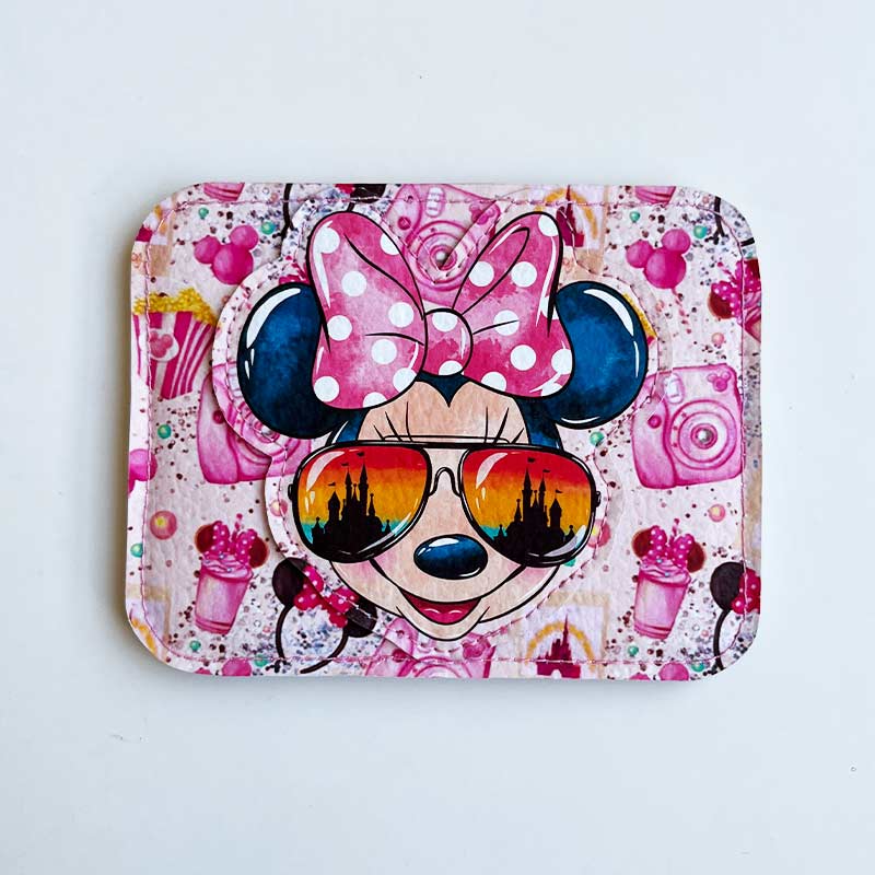 Tarjetero de cuerina Minnie