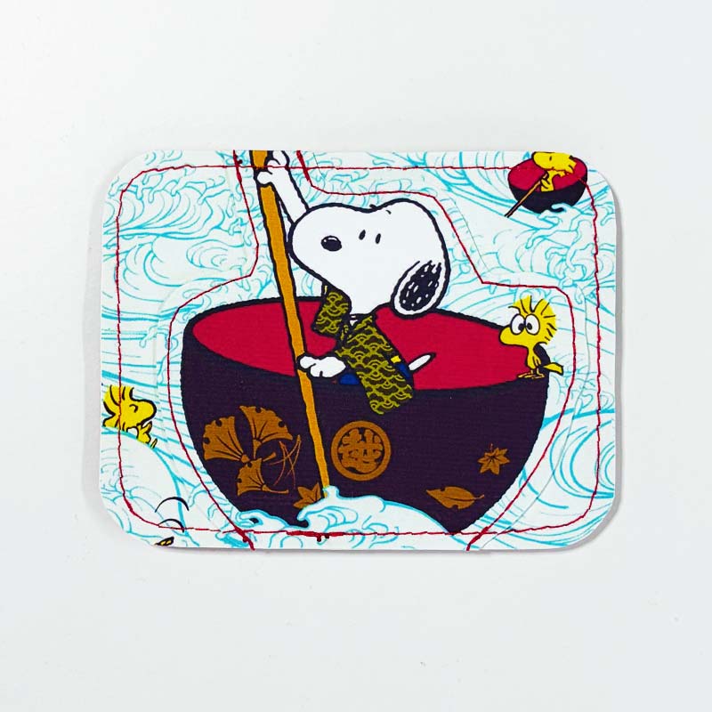 Tarjetero de cuerina Snoopy Ramen