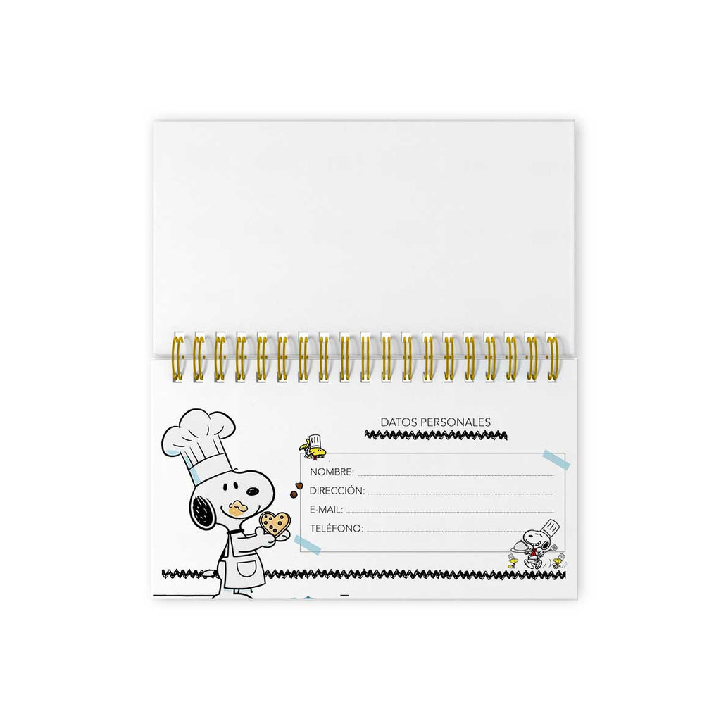 Recetario Snoopy 10x20 cm - Archivo Digital