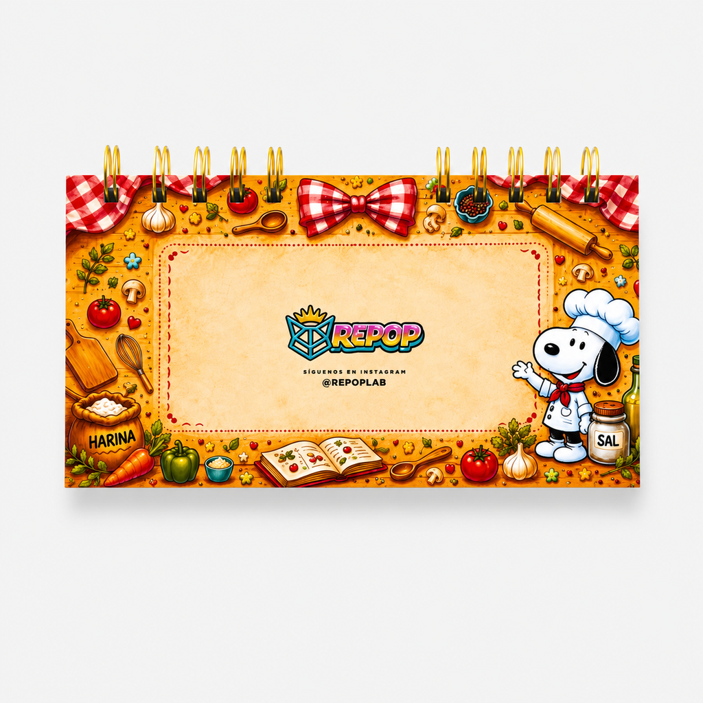 Planner Recetario Snoopy