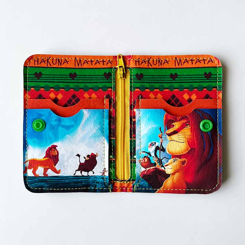 Billetera de cuerina El rey león