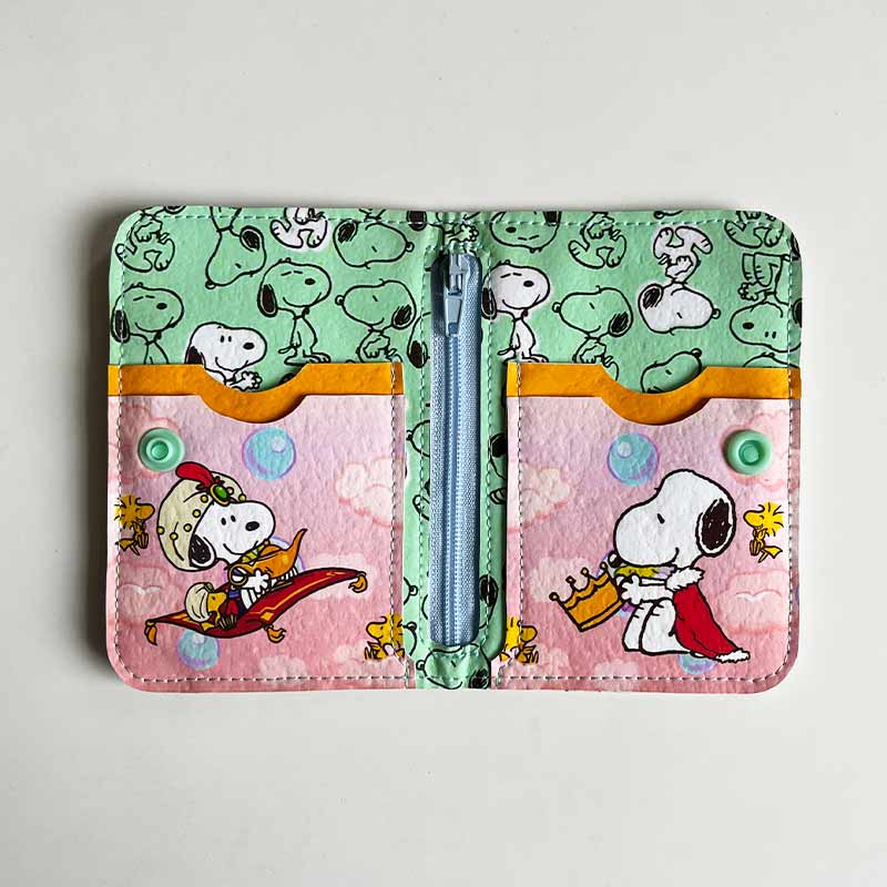 Billetera de cuerina Snoopy Colors