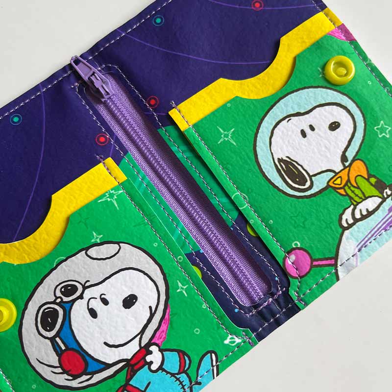 Billetera de cuerina Snoopy Space