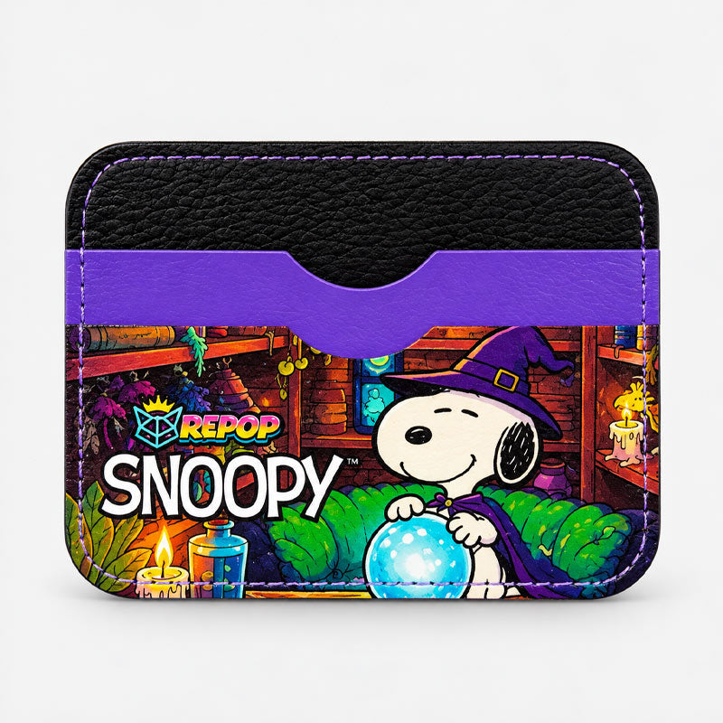 Tarjetero de cuerina Snoopy Mystic