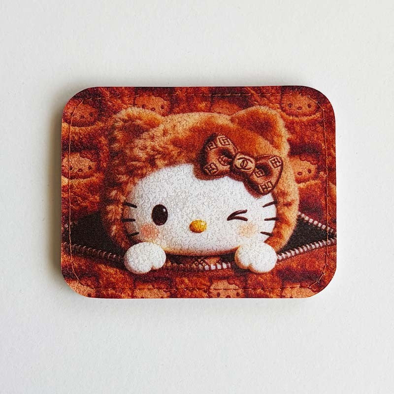 Tarjetero de cuerina Hello Kitty Winter