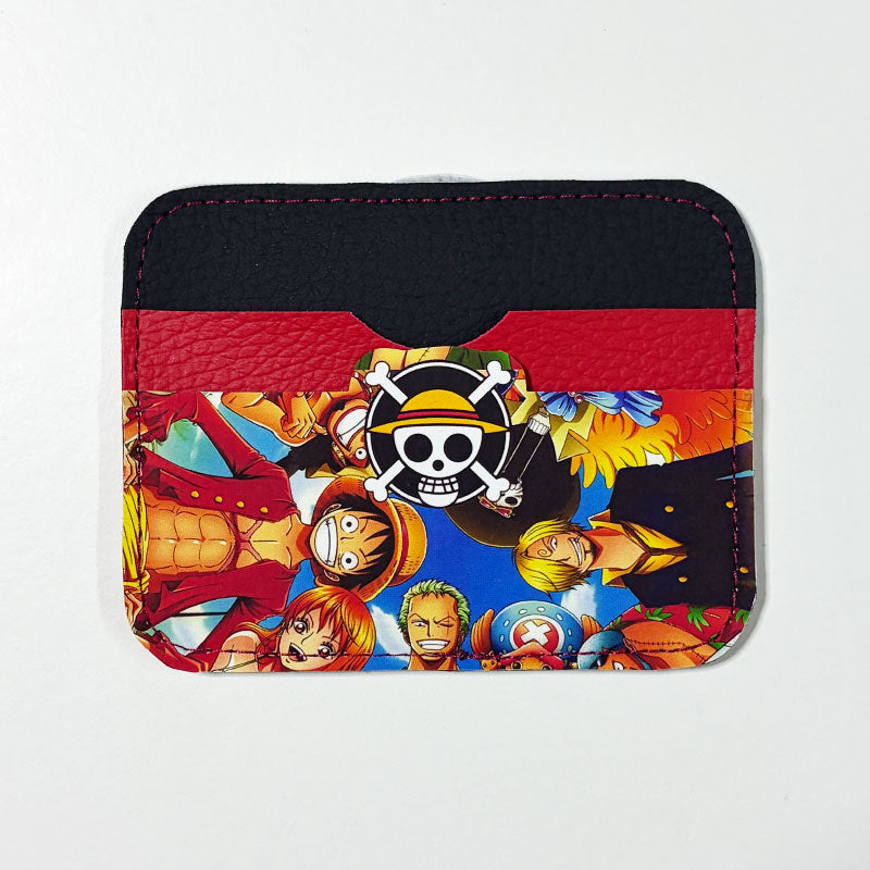 Tarjetero de cuerina One Piece