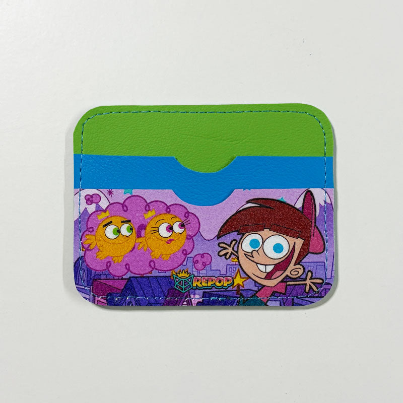 Tarjetero de cuerina Los Padrinos Mágicos