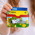 Tarjetero de cuerina Snoopy Dino